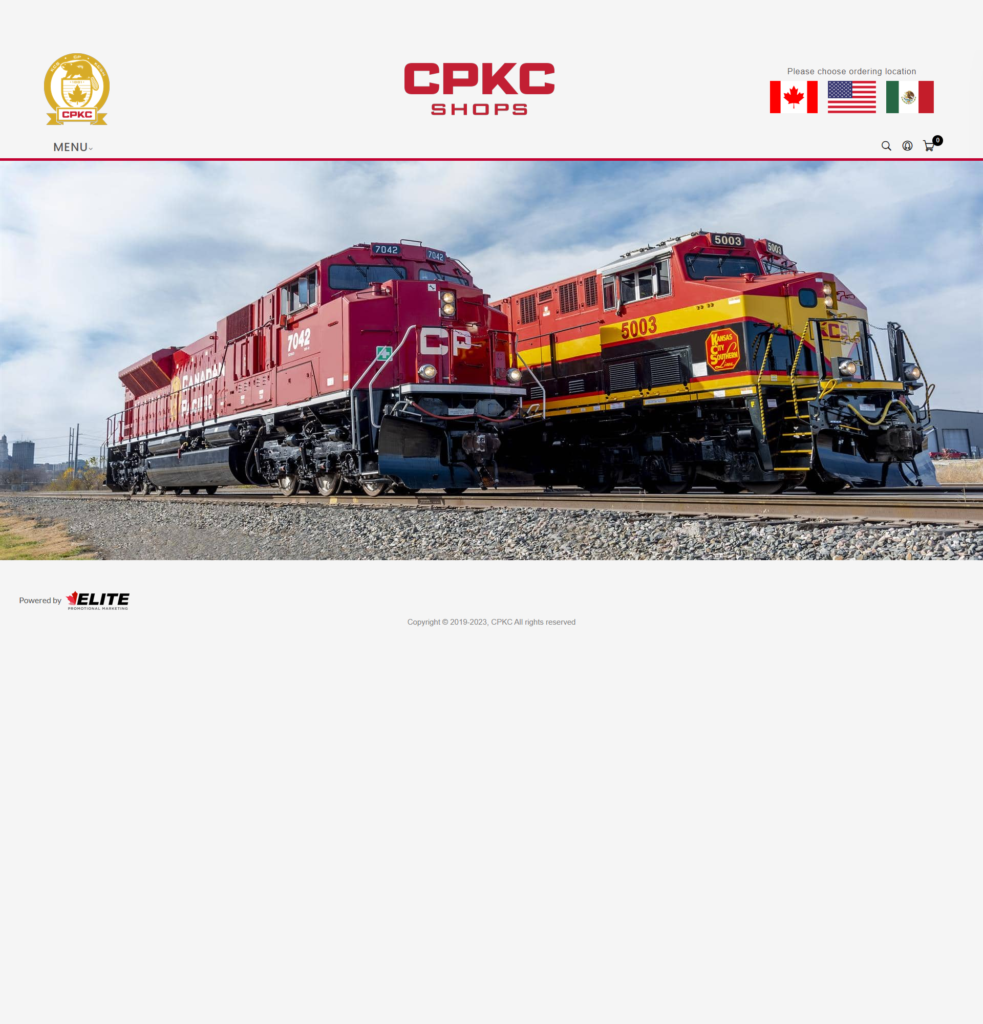 CP Rail Website Design