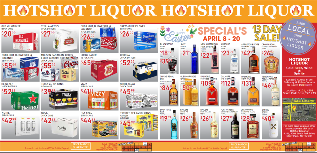Hotshot Liquor Graphic Design