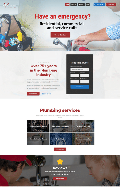 neumann plumbing website design 1 1